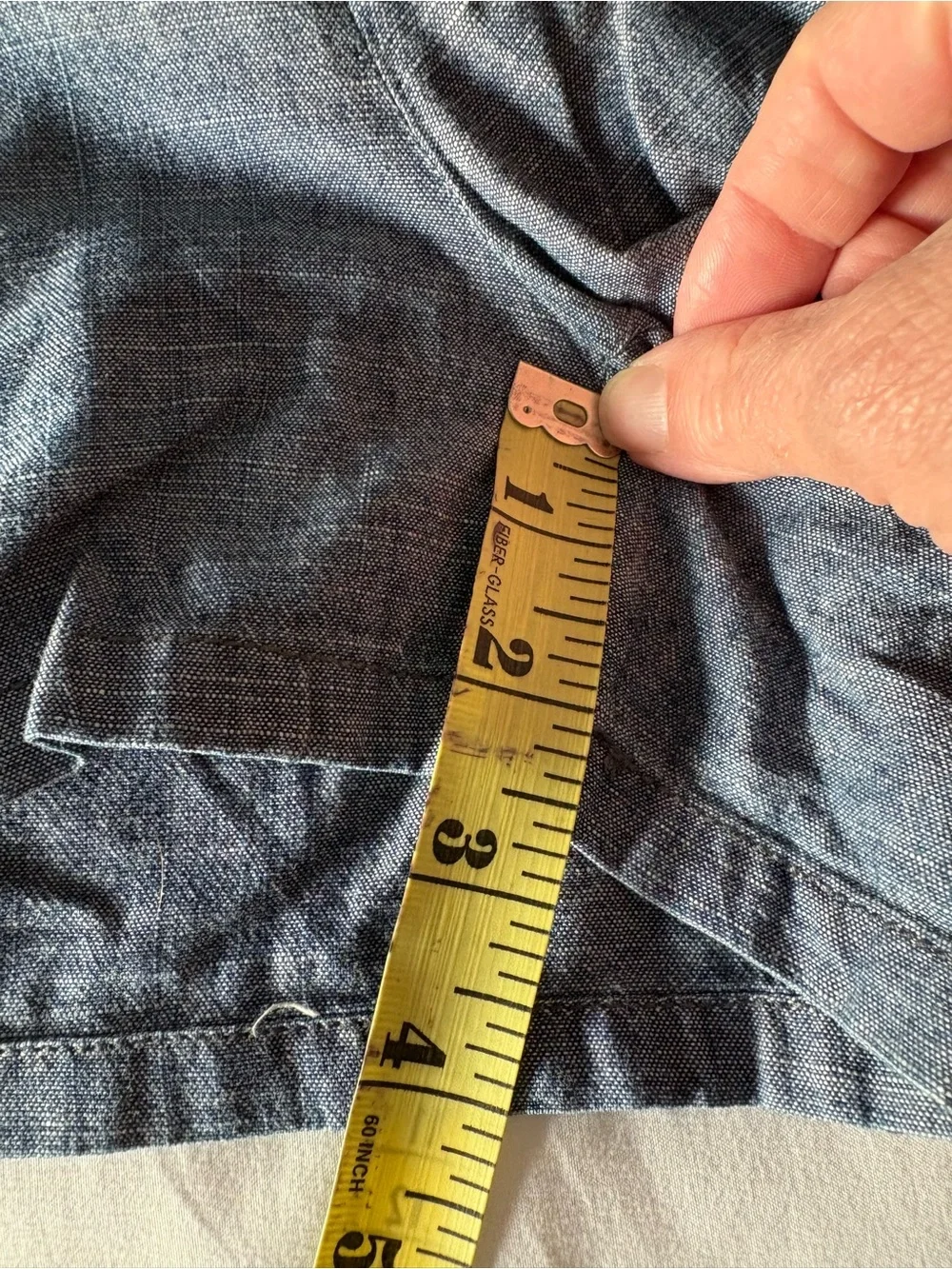 J. Crew chambray Sailor Short with Brass Buttons sz 4